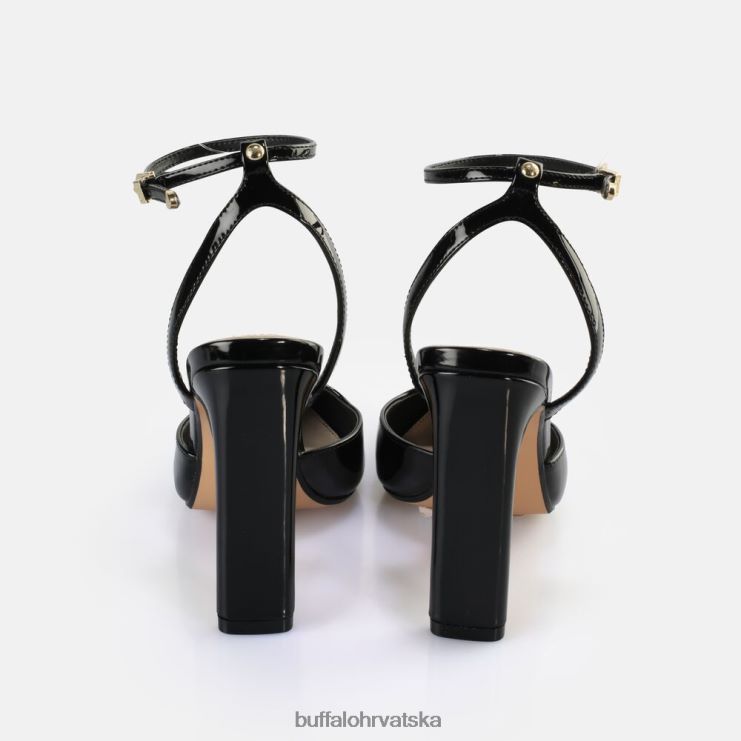 crno Buffalo jolie vamp sandale na petu veganske |sandale TDD6T331